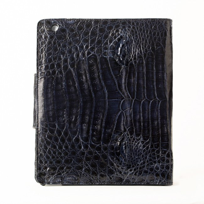 Crocodile iPad Case - Navy Blue
