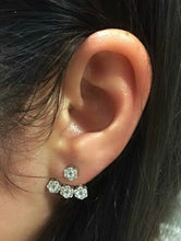 18KT White Gold Diamond Shari Floating Earrings