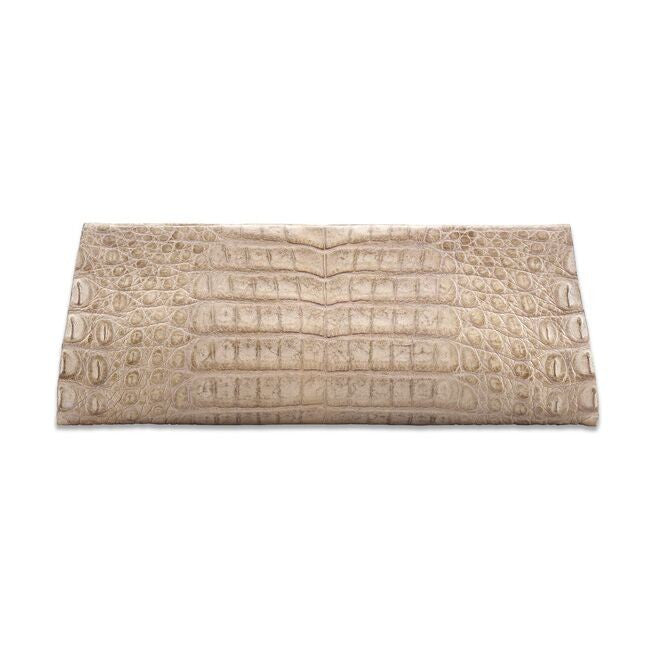 Crocodile AS Clutch - Nude