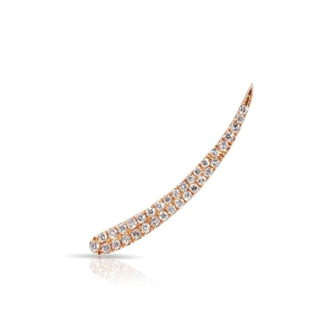 14KT Yellow Gold Diamond Karma Ear Cuff