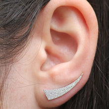 14KT White Gold Diamond Horn Ear Cuff