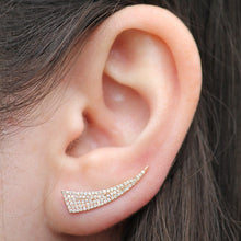 14KT Yellow Gold Diamond Horn Ear Cuff