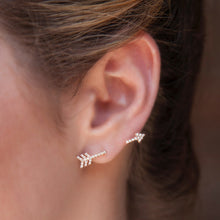 14KT Rose Gold Diamond Open Arrow Ear Cuff