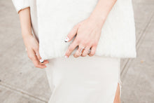 14KT White Gold Diamond Double Bar Fierce Ring