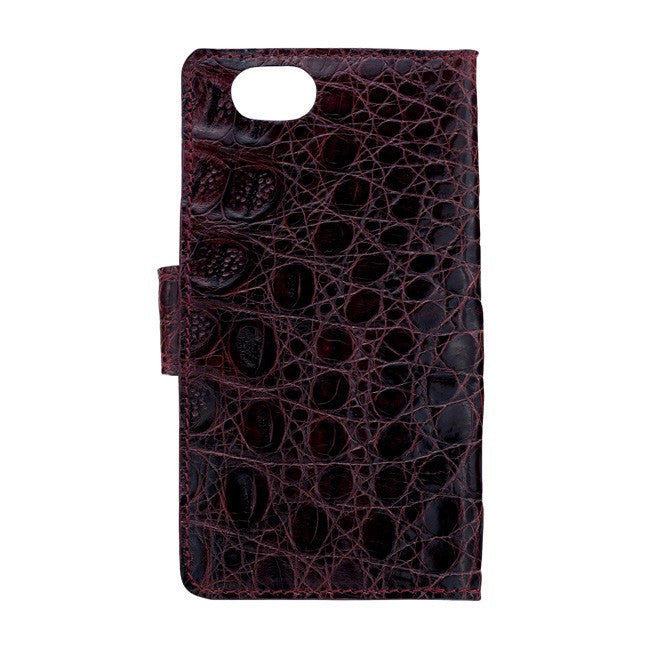 Crocodile iPhone 6+ Case - Burgundy