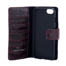 Crocodile iPhone 6+ Case - Burgundy