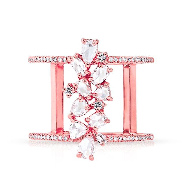 14KT Rose Gold Diamond Delice Ring