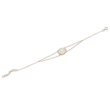 14KT Rose Gold Opal Diamond Bracelet