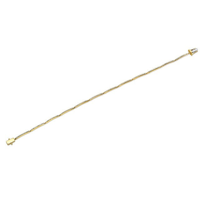 14KT Yellow Gold Diamond Link Bracelet
