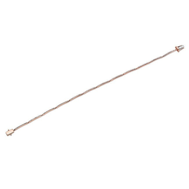 14KT Rose Gold Diamond Link Bracelet
