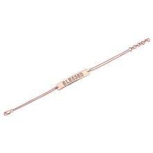 14KT Rose Gold Diamond Blessed Bracelet
