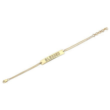 14KT Yellow Gold Diamond Blessed Bracelet