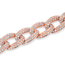 14KT Rose Gold Diamond Chain Link Magnificence Bracelet