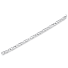 14KT White Gold Diamond Chain Link Magnificence Bracelet