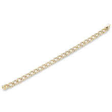 14KT Yellow Gold Diamond Chain Link Magnificence Bracelet