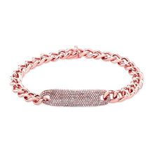 14KT Rose Gold Diamond Luxe ID Bracelet
