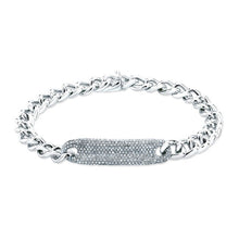 14KT White Gold Diamond Luxe ID Bracelet