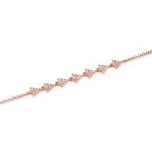 14KT Rose Gold Diamond Triangle Totem Bracelet