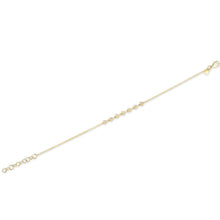 14KT Yellow Gold Diamond Triangle Totem Bracelet