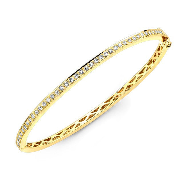 14KT Yellow Gold Diamond Bangle