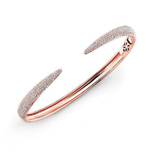 14KT Rose Gold Diamond Horn Bangle