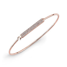 14KT Rose Gold Diamond Crochet Latch Bracelet
