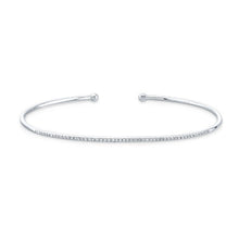 14KT White Gold Diamond Cuff