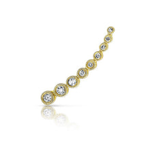 14KT Yellow Gold Diamond Shooting Star Ear Cuff