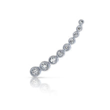 14KT White Gold Diamond Shooting Star Ear Cuff