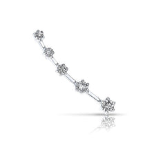 14KT White Gold Diamond Organic Ear Cuff