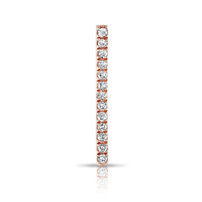 14KT Rose Gold Diamond Bar Ear Cuff