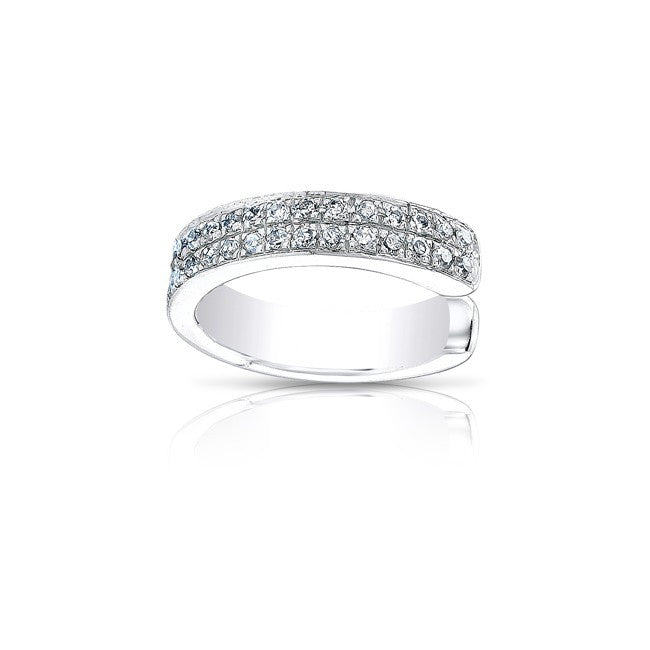 14KT White Gold Diamond Chloe Ear Cuff