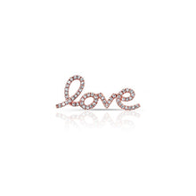 14KT Rose Gold Diamond Love Ear Cuff