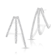 14KT White Gold Diamond Voyage Stud Earrings