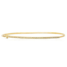 14KT Yellow Gold Diamond Bar Latch Bracelet