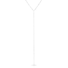 14KT Solid White Gold Chain Lariat