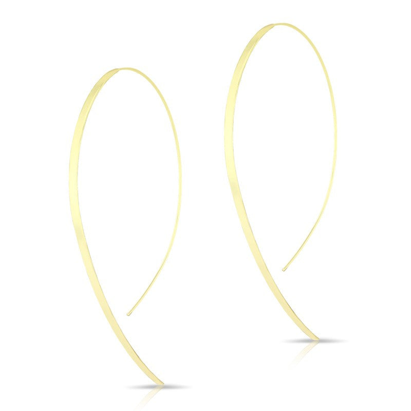 14KT Solid Yellow Gold Audrey Threader Earrings