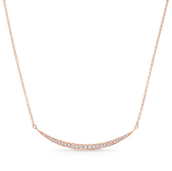 14KT Rose Gold Diamond Venus Necklace