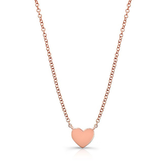 14KT Rose Gold Heart Necklace