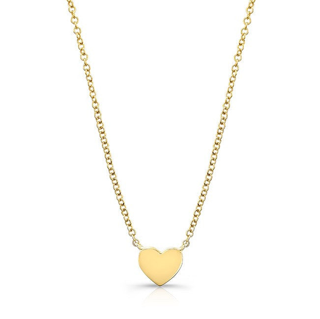 14KT Yellow Gold Heart Necklace