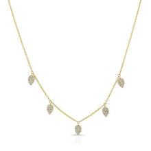 14KT Yellow Gold Diamond Small Tessa Necklace