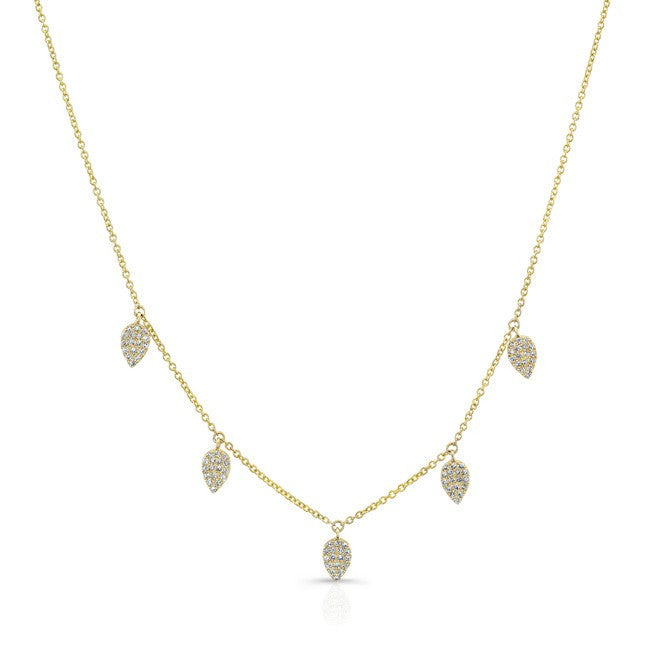 14KT Yellow Gold Diamond Small Tessa Necklace