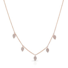 14KT Rose Gold Diamond Small Tessa Necklace