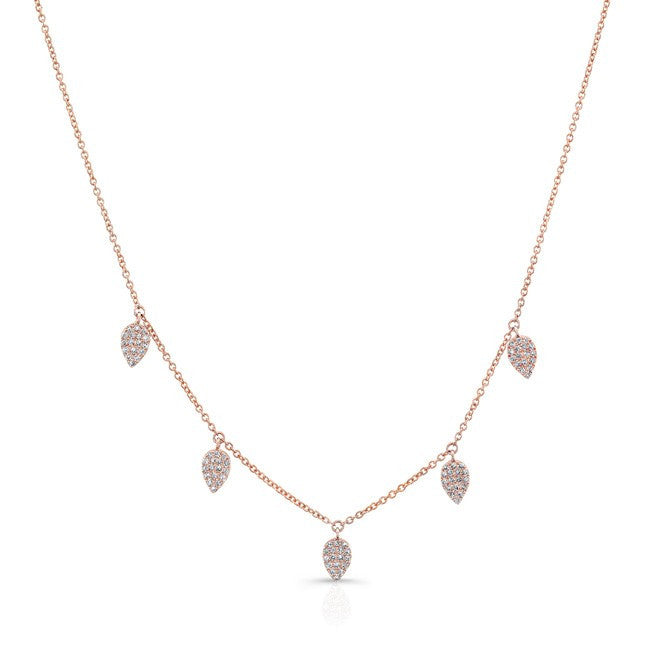 14KT Rose Gold Diamond Small Tessa Necklace