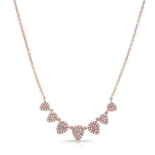14KT Rose Gold Diamond Rain Drop Necklace