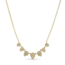 14KT Yellow Gold Diamond Rain Drop Necklace