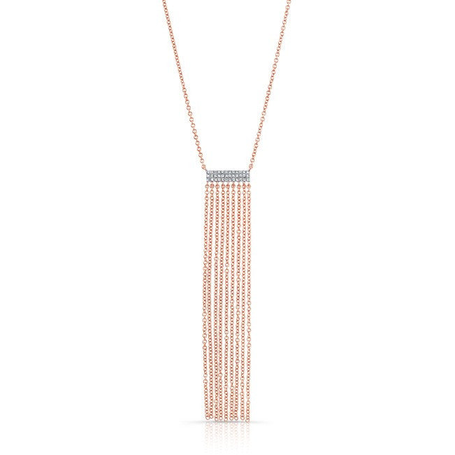 14KT Rose Gold Diamond Temptress Necklace