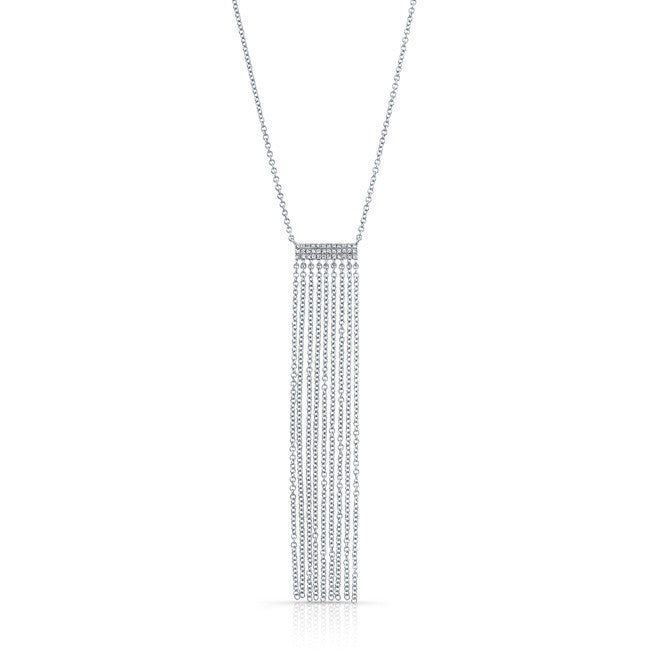 14KT White Gold Diamond Temptress Necklace