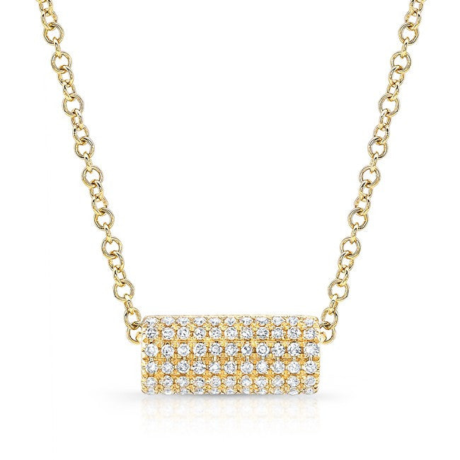 14KT Yellow Gold Diamond Muffy Necklace