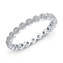 14KT White Gold Bezel Set Diamond Ring
